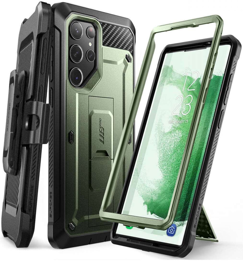 SUPCASE UB Pro Samsung S23 Ultra Hoesje Full Protect Kickstand Groen afbeelding 1