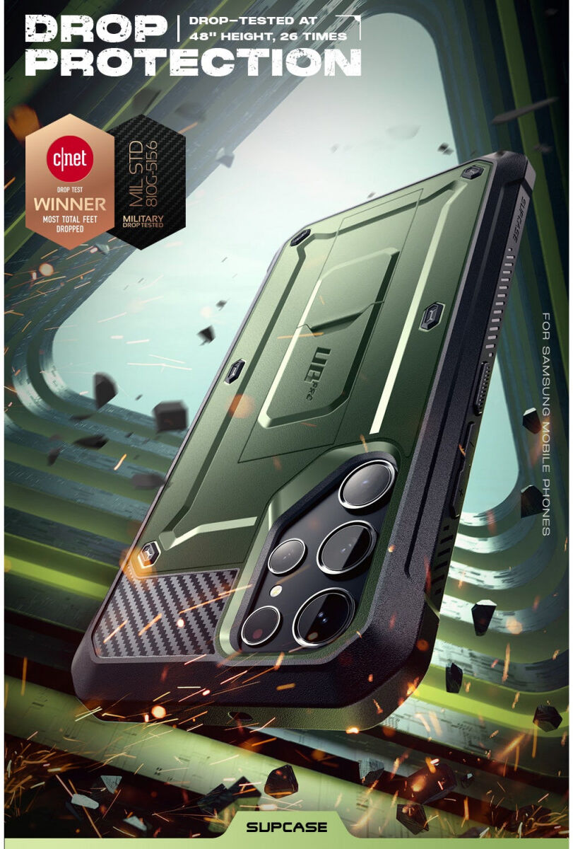 SUPCASE UB Pro Samsung S23 Ultra Hoesje Full Protect Kickstand Groen afbeelding 8