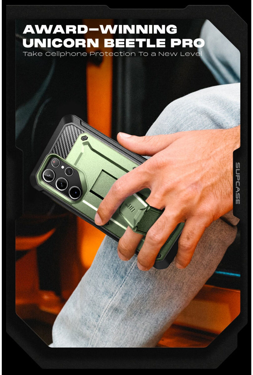 SUPCASE UB Pro Samsung S23 Ultra Hoesje Full Protect Kickstand Groen afbeelding 9