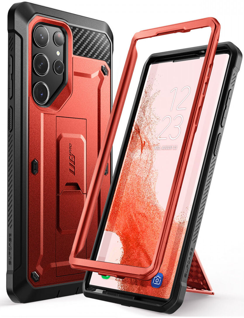 SUPCASE UB Pro Samsung S23 Ultra Hoesje Full Protect Kickstand Rood afbeelding 10