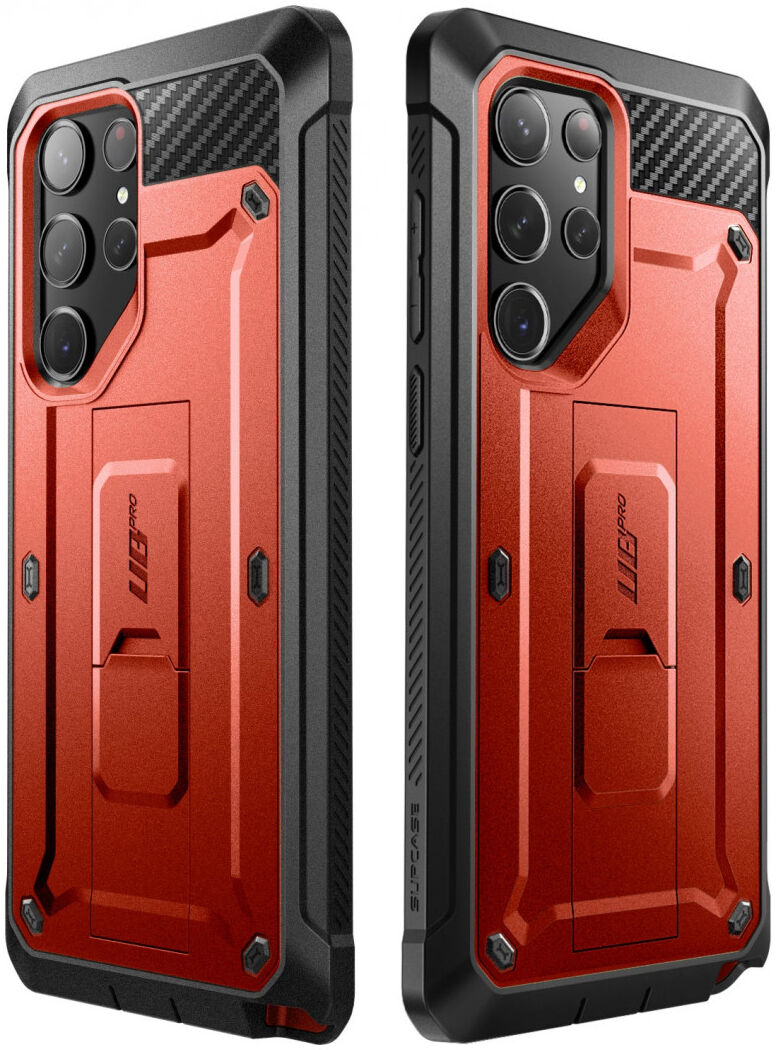 SUPCASE UB Pro Samsung S23 Ultra Hoesje Full Protect Kickstand Rood afbeelding 11