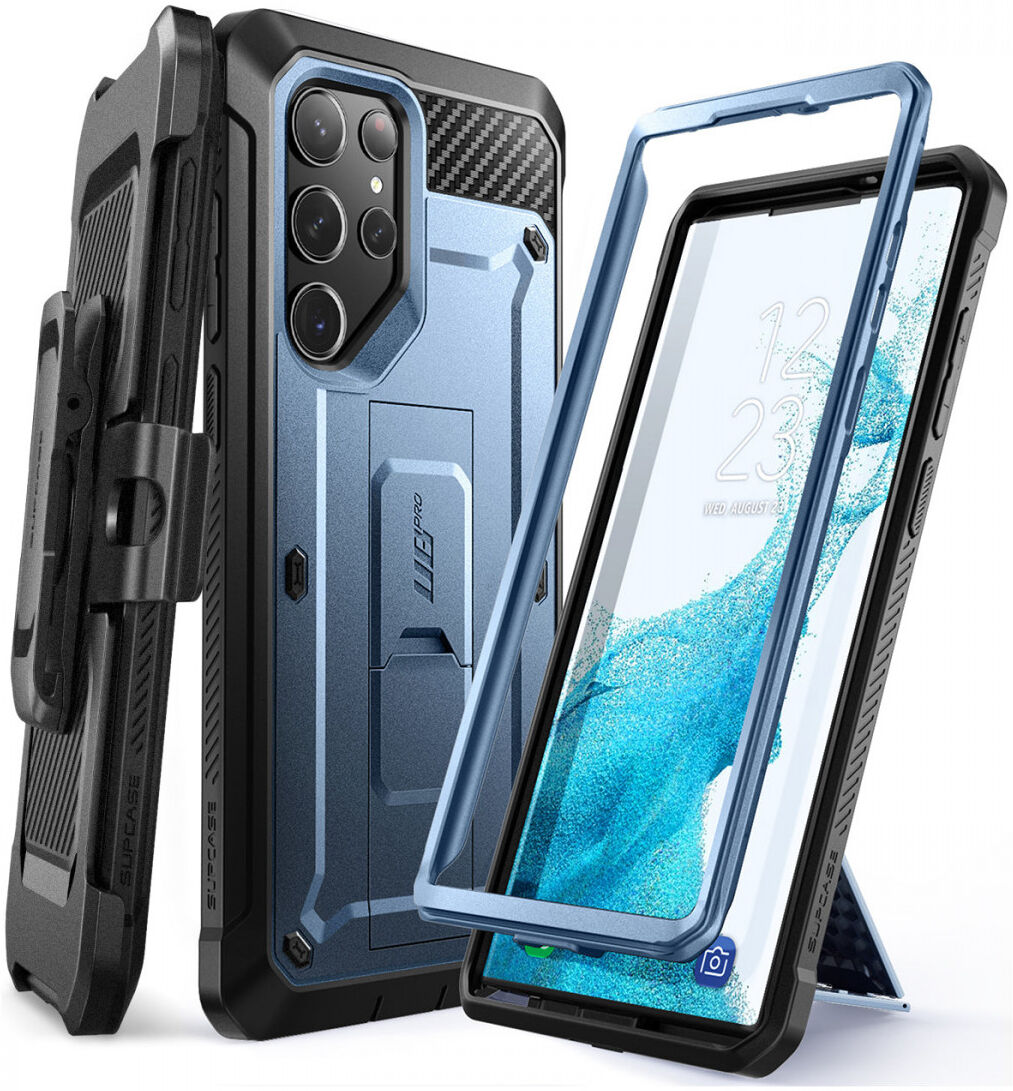 SUPCASE UB Pro Samsung S23 Ultra Hoesje Full Protect Kickstand Blauw afbeelding 1
