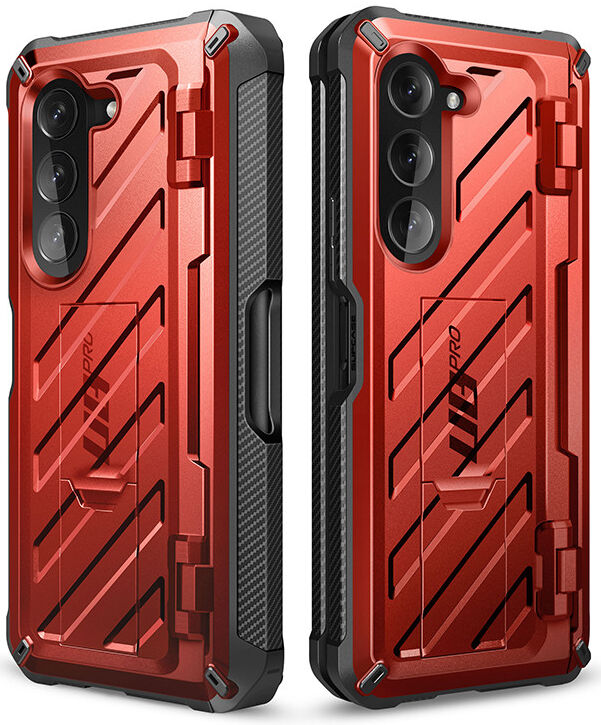 SUPCASE UB Pro Samsung Z Fold 5 Hoesje Full Protect Kickstand Rood afbeelding 2