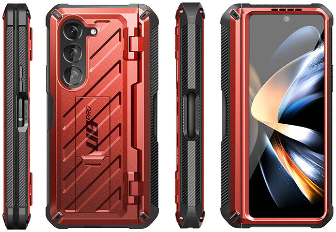 SUPCASE UB Pro Samsung Z Fold 5 Hoesje Full Protect Kickstand Rood afbeelding 3