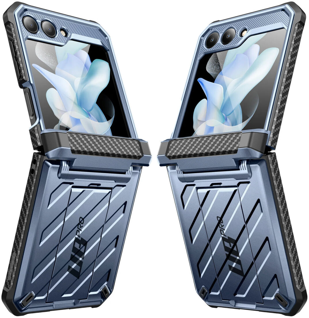 SUPCASE UB Pro Samsung Z Flip 5 Hoesje Full Protect Kickstand Blauw afbeelding 11
