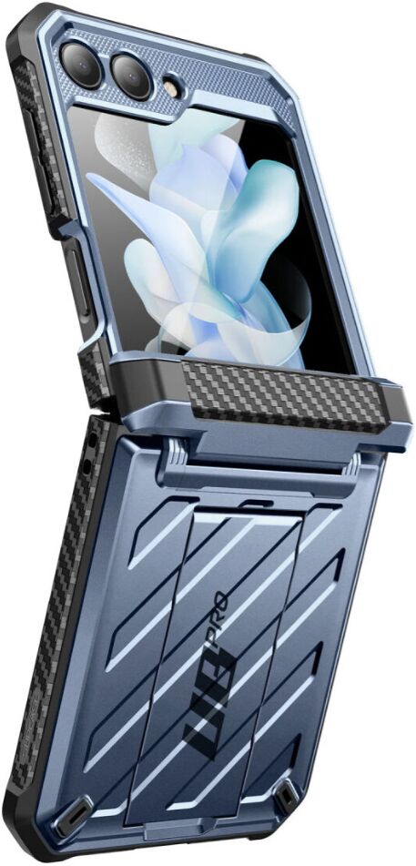 SUPCASE UB Pro Samsung Z Flip 5 Hoesje Full Protect Kickstand Blauw afbeelding 2