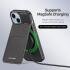 Dux Ducis Rafi iPhone 15 Plus Hoesje MagSafe Pasjes Houder RFID Zwart afbeelding 3