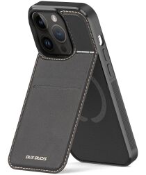 Dux Ducis Rafi iPhone 15 Pro Max Hoesje MagSafe Pasjes Houder RFID