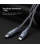 Duzzona 2.22A USB-C naar Lightning Kabel 20W Power Delivery 3M Grijs