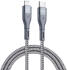 Duzzona 2.22A USB-C naar Lightning Kabel 20W Power Delivery 3M Grijs afbeelding 1