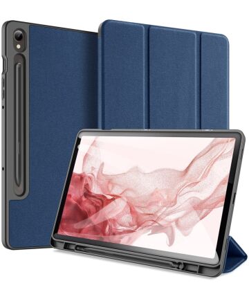 Dux Ducis Domo Samsung Galaxy Tab S9 Hoes Book Case Blauw Hoesjes