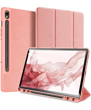Dux Ducis Domo Samsung Galaxy Tab S9 Hoes Book Case Roze Hoesjes