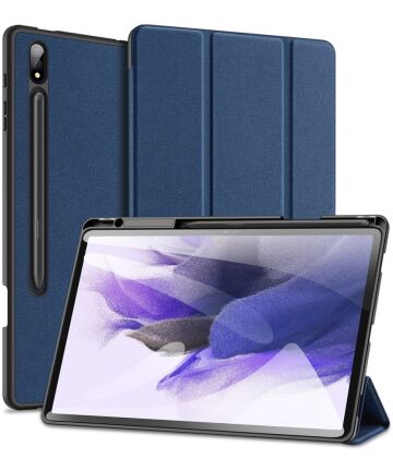 Dux Ducis Domo Samsung Tab S9+ / S9 FE+ Hoes Tri-Fold Book Case Blauw Hoesjes