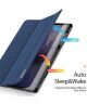 Dux Ducis Domo Samsung Tab S9+ / S9 FE+ Hoes Tri-Fold Book Case Blauw