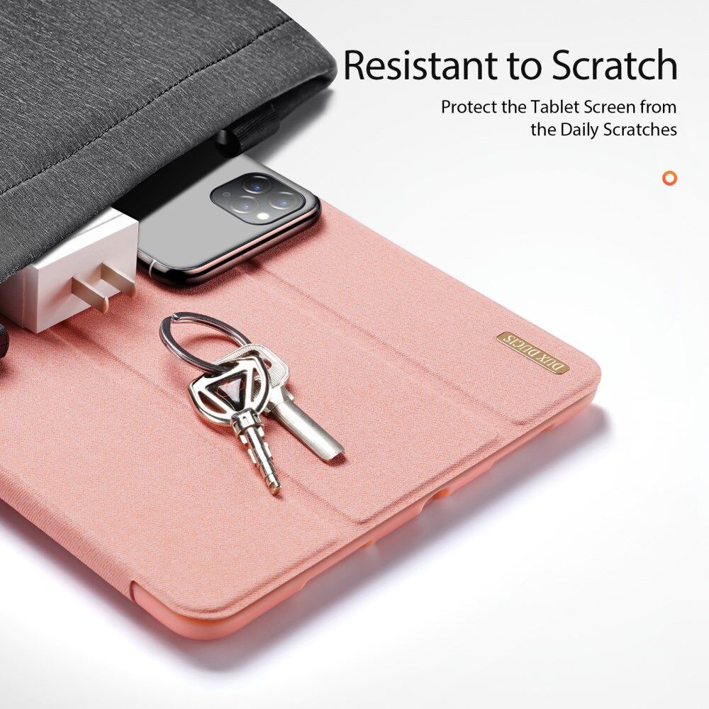 Dux Ducis Samsung Tab S8/S9 Ultra Hoes Tri-Fold Book Case Roze afbeelding 6