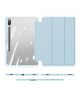 Dux Ducis Toby Samsung Tab S9+ / S9 FE+ Hoes Tri-Fold Book Case Blauw