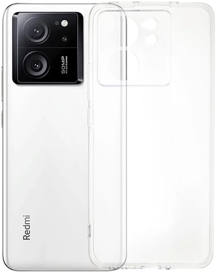 Xiaomi 13T / 13T Pro Hoesje Dun TPU Back Cover Transparant afbeelding 2