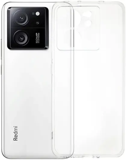 Xiaomi 13T / 13T Pro Hoesje Dun TPU Back Cover Transparant afbeelding 2