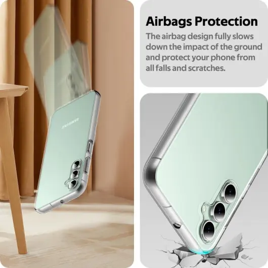 Samsung Galaxy S23 FE Hoesje Dun TPU Back Cover Transparant afbeelding 3