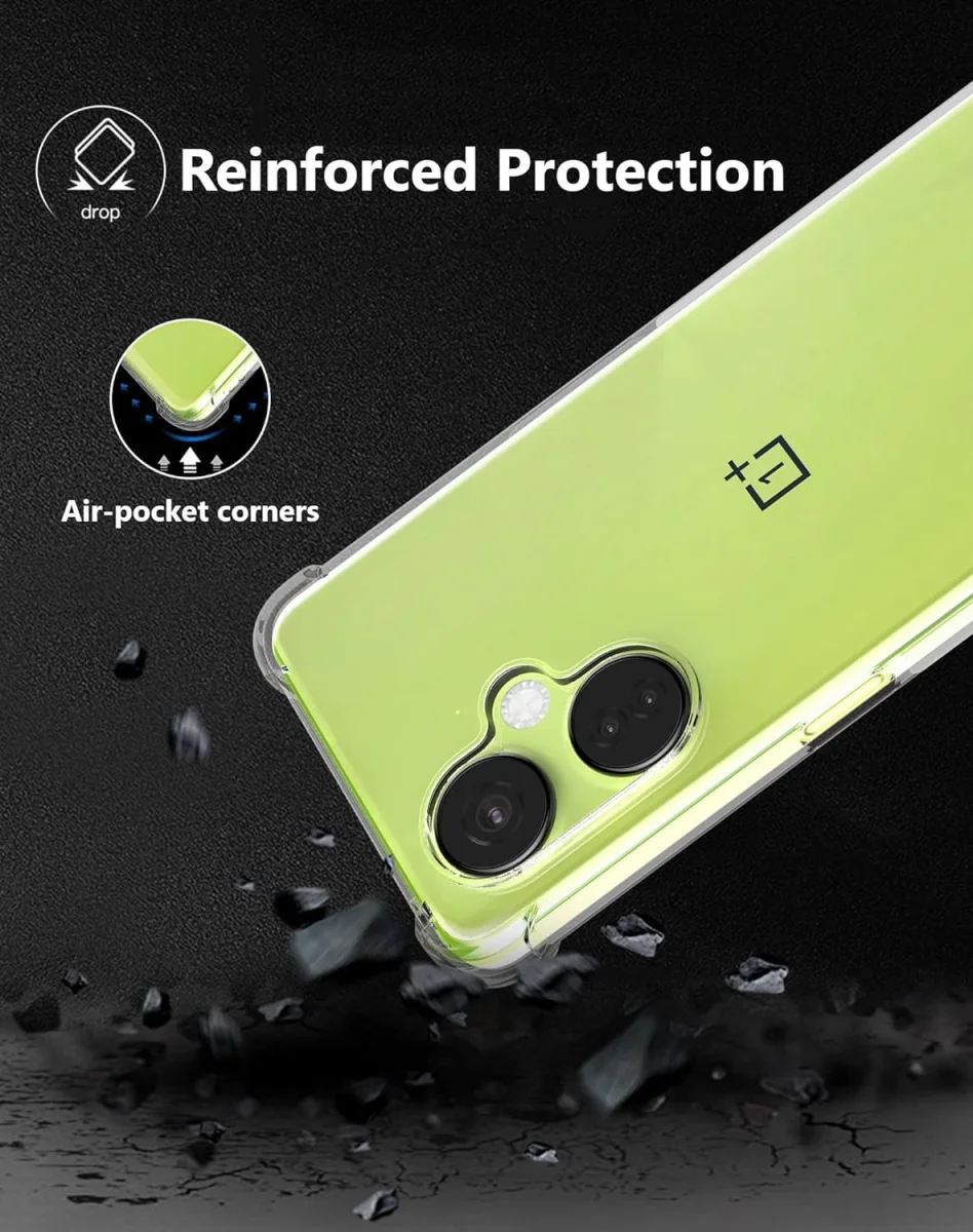 OnePlus Nord CE 3 Lite Hoesje Schokbestendig en Dun TPU Transparant afbeelding 4