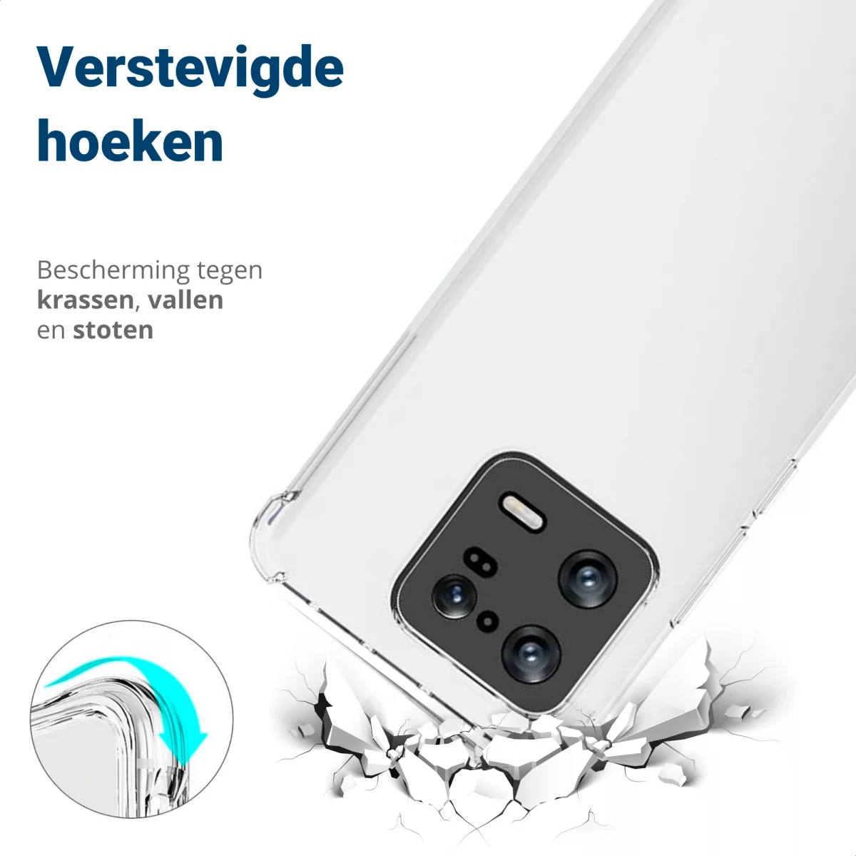 Xiaomi 13T / 13T Pro Hoesje Schokbestendig Dun TPU Transparant afbeelding 2
