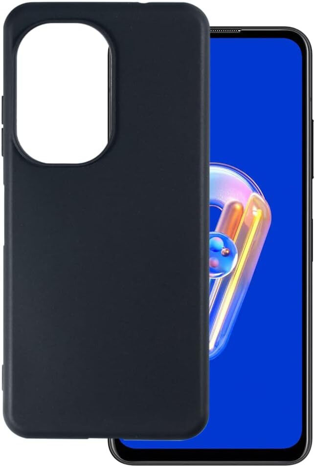 Asus Zenfone 10 Hoesje Dun TPU Matte Back Cover Zwart afbeelding 4