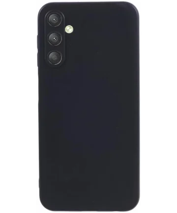 Samsung Galaxy A25 Hoesje Matte Back Cover Dun TPU Zwart Hoesjes