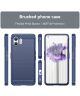 Nothing Phone (2) Hoesje Geborsteld TPU Flexibele Back Cover Blauw