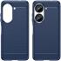 Asus Zenfone 10 Hoesje Geborsteld TPU Flexibele Back Cover Blauw afbeelding 2
