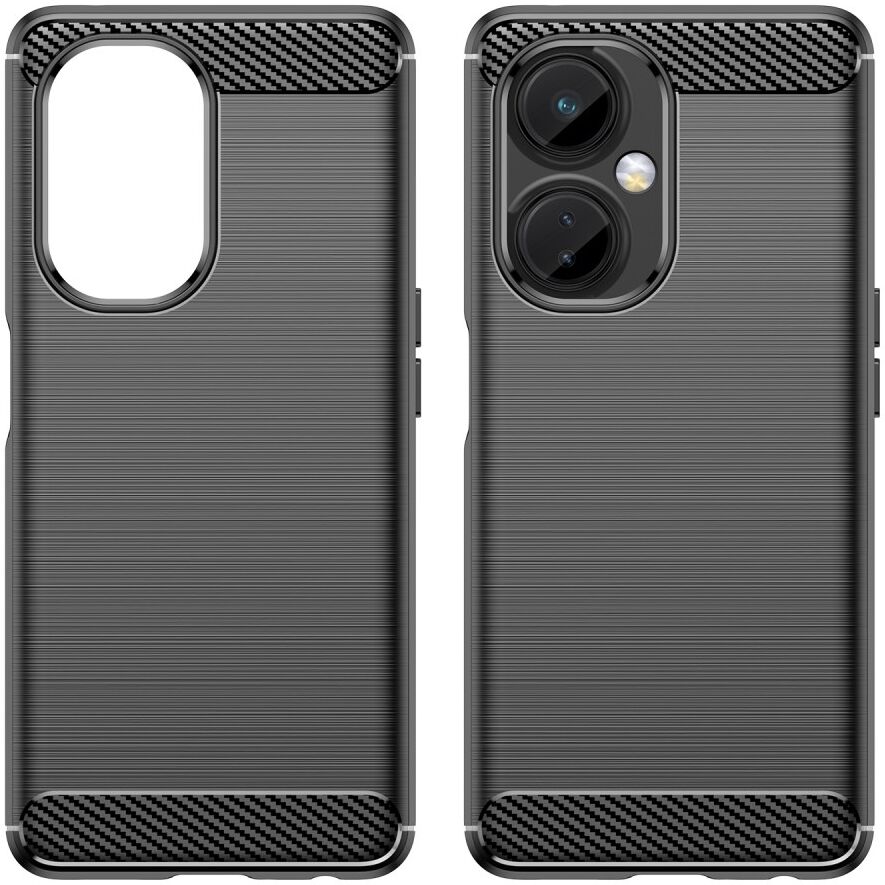 OnePlus Nord CE 3 Lite Hoesje Geborsteld TPU Back Cover Flexibel Zwart afbeelding 8
