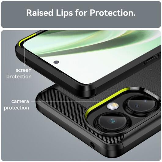 OnePlus Nord CE 3 Lite Hoesje Geborsteld TPU Back Cover Flexibel Zwart afbeelding 6