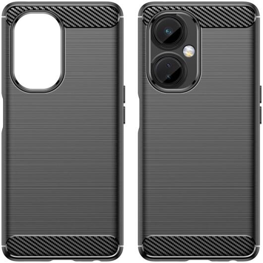OnePlus Nord CE 3 Lite Hoesje Geborsteld TPU Back Cover Flexibel Zwart afbeelding 8