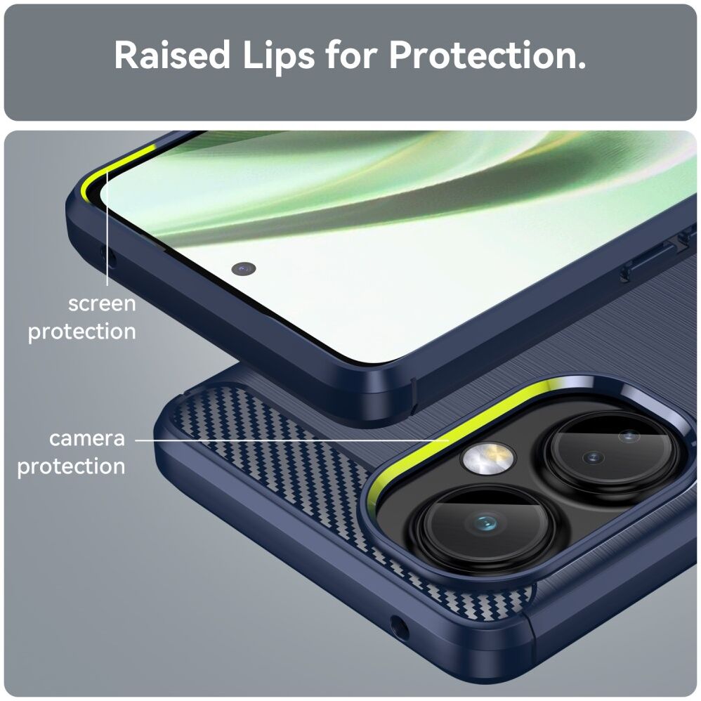 OnePlus Nord CE 3 Lite Hoesje Geborsteld TPU Back Cover Flexibel Blauw afbeelding 6