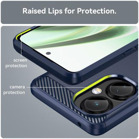 OnePlus Nord CE 3 Lite Hoesje Geborsteld TPU Back Cover Flexibel Blauw afbeelding 6