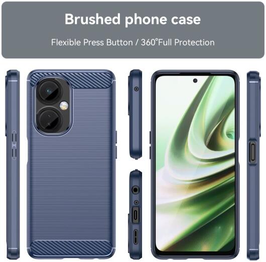 OnePlus Nord CE 3 Lite Hoesje Geborsteld TPU Back Cover Flexibel Blauw afbeelding 9