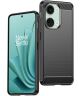 OnePlus Nord 3 Hoesje Geborsteld TPU Flexibele Back Cover Zwart