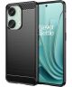 OnePlus Nord 3 Hoesje Geborsteld TPU Flexibele Back Cover Zwart