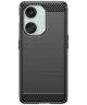 OnePlus Nord 3 Hoesje Geborsteld TPU Flexibele Back Cover Zwart