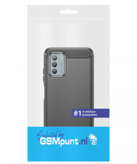 Nokia G42 Hoesje Geborsteld TPU Flexibele Back Cover Zwart afbeelding 8