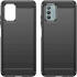 Nokia G42 Hoesje Geborsteld TPU Flexibele Back Cover Zwart afbeelding 2