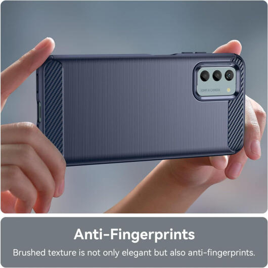 Nokia G42 Hoesje Geborsteld TPU Flexibele Back Cover Blauw afbeelding 6
