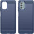 Nokia G42 Hoesje Geborsteld TPU Flexibele Back Cover Blauw afbeelding 2
