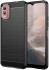 Nokia C32 Hoesje Geborsteld TPU Flexibele Back Cover Zwart afbeelding 1