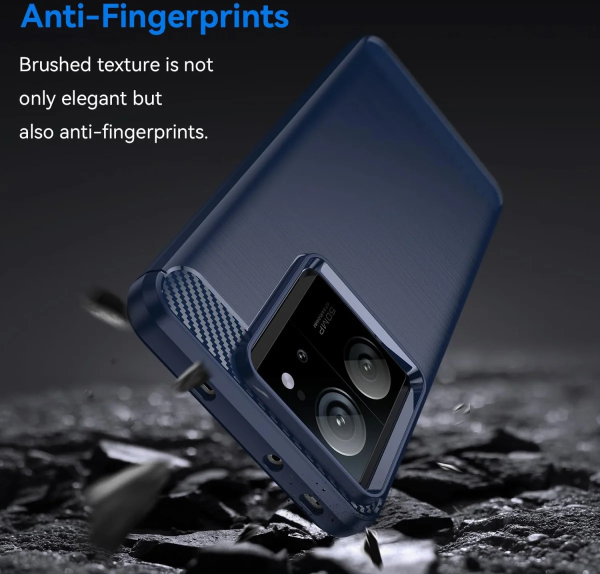 Xiaomi 13T / 13T Pro Hoesje Geborsteld TPU Flexibele Back Cover Blauw afbeelding 4