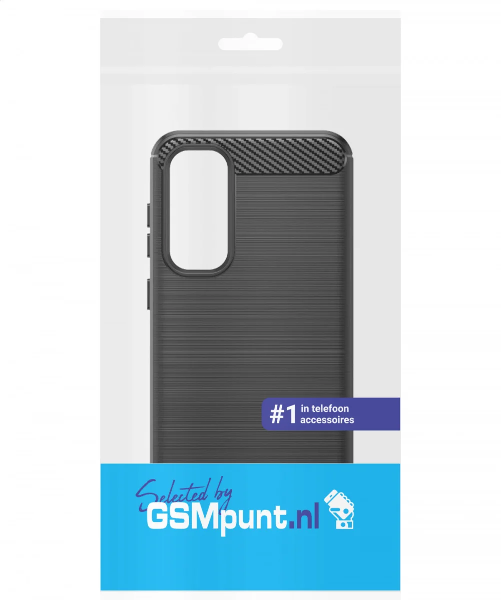 Samsung Galaxy S23 FE Hoesje Geborsteld TPU Flexibele Back Cover Zwart afbeelding 9