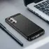 Samsung Galaxy S23 FE Hoesje Geborsteld TPU Flexibele Back Cover Zwart afbeelding 8