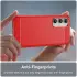 Samsung Galaxy S23 FE Hoesje Geborsteld TPU Flexibele Back Cover Rood afbeelding 6