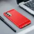 Samsung Galaxy S23 FE Hoesje Geborsteld TPU Flexibele Back Cover Rood afbeelding 8