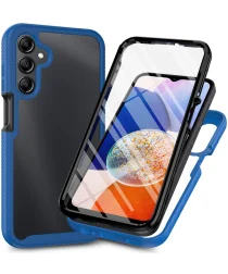 Samsung Galaxy A25 Hoesje Full Protect 360° Cover Hybride Blauw