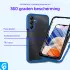 Samsung Galaxy A25 Hoesje Full Protect 360° Cover Hybride Blauw afbeelding 2